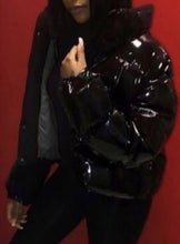 Load image into Gallery viewer, Trendy Black Zipper Coat(Parka)
